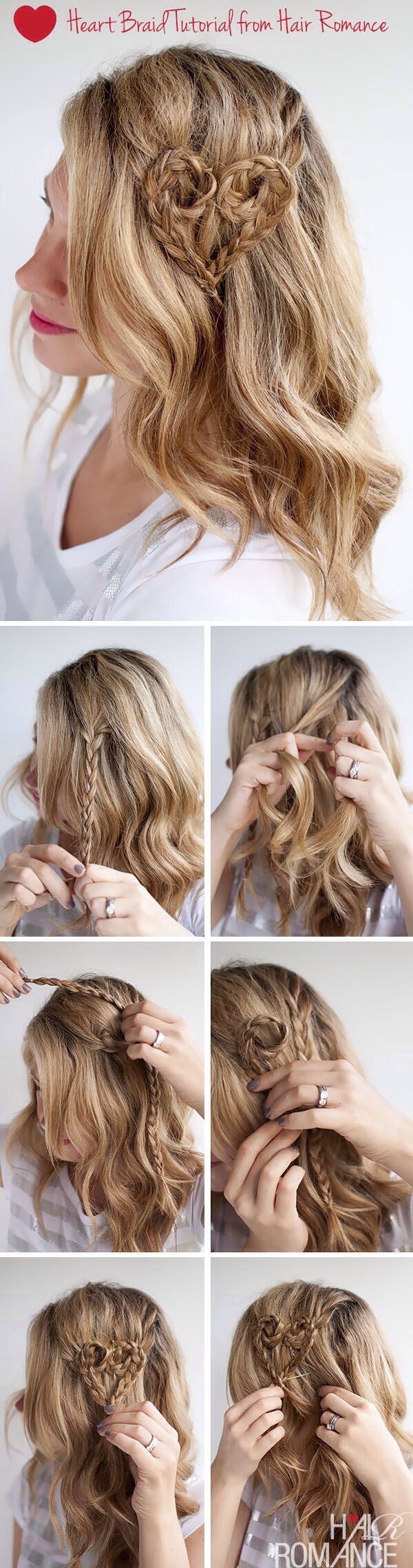 Heart Braided Hairstyle Tutorial