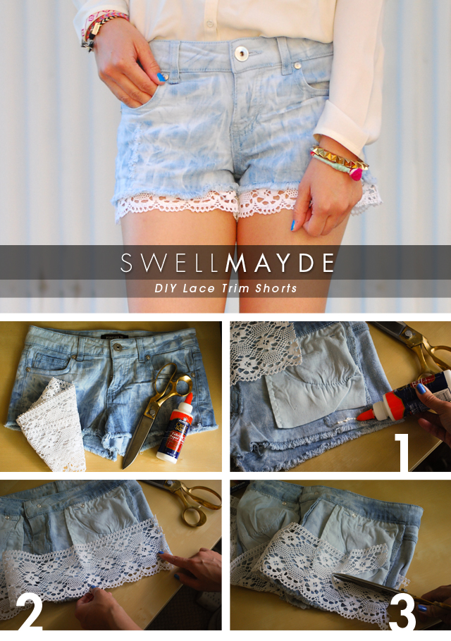 Lace Trim Shorts