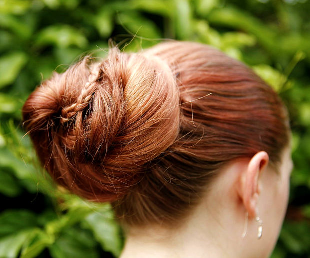 Ladder Braid Bun via