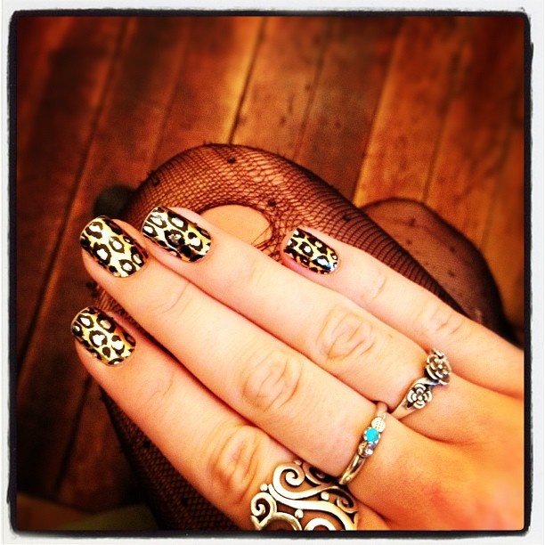 Leopard Minx Nail Art