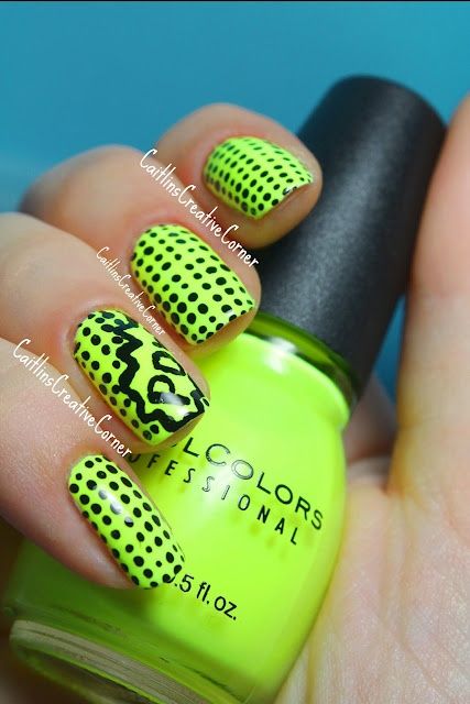 Neon Green Nails