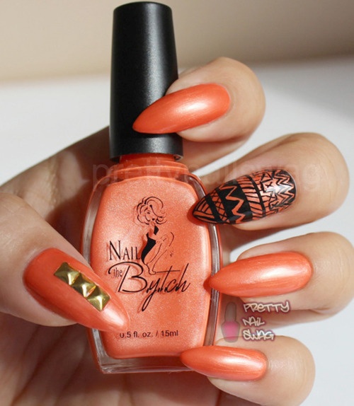 Orange Nails