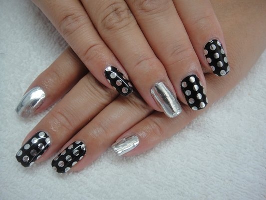 Polka Dot Minx Nails