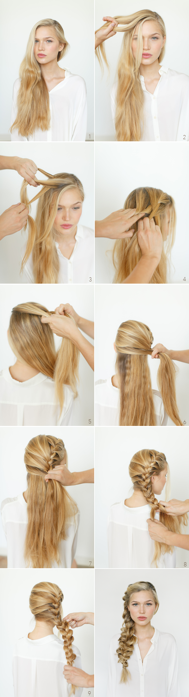 Romantic Loose Side Braid Tutorial