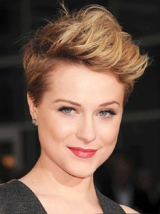 Short Blond Hairstyle With Bangs