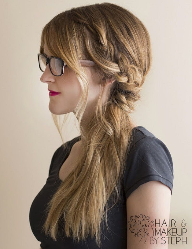 Side-swept Braids