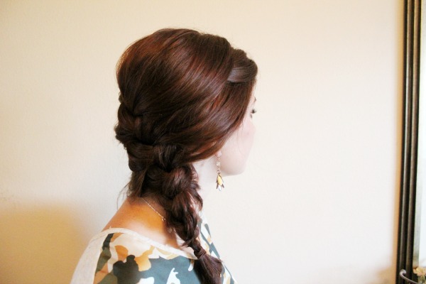 Simple Side French Braid via