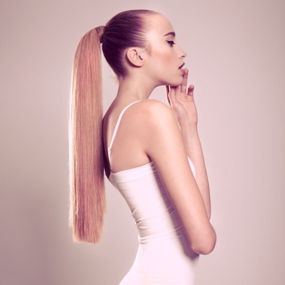 Sleek Pony Hairstyle for Long Hair