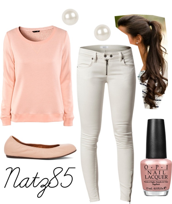 Spring Polyvore Combinations in Baby Pink: Next-door Girl