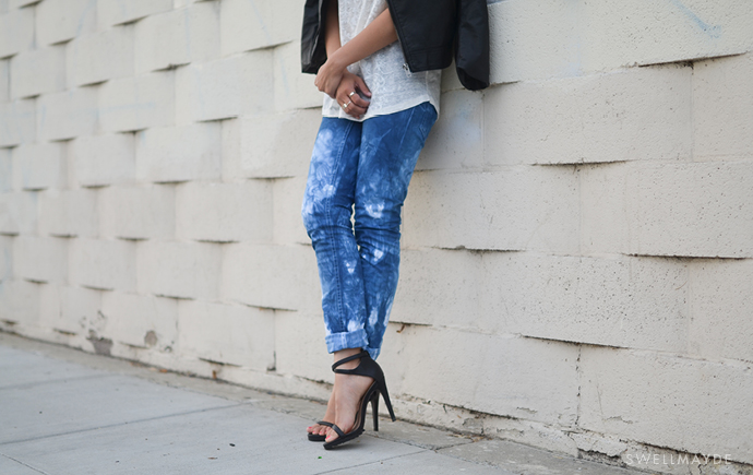 Tie Dyed Denim Jeans