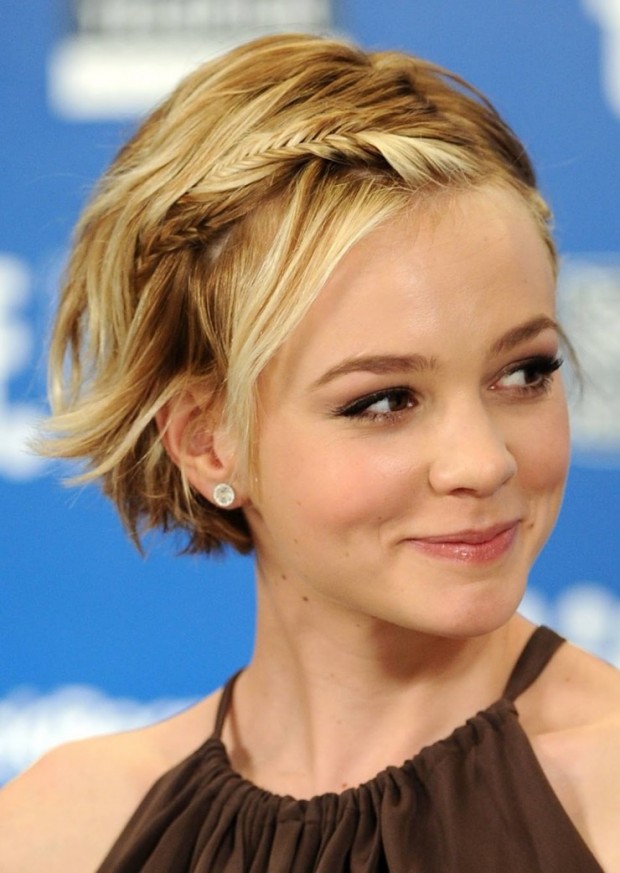 Braided bangs - Trendy Short Hairstyles for 2014 via