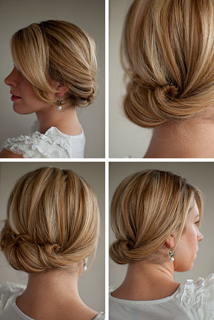Twist and Tuck Bun Hairstyle