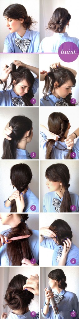 Twisted Bun Hairstyle