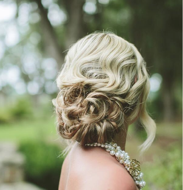 Twisted Bun Wedding Hairstyle