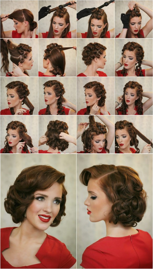 Upright Pin Curls