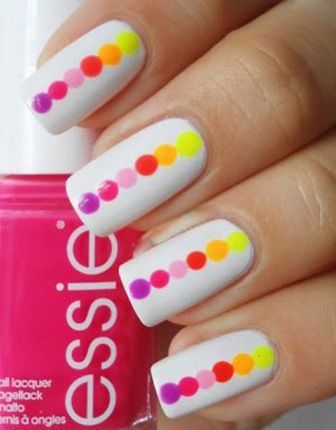 Vertical Dots Nail Art