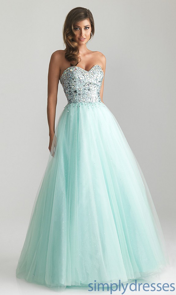 Water Blue Prom Dress