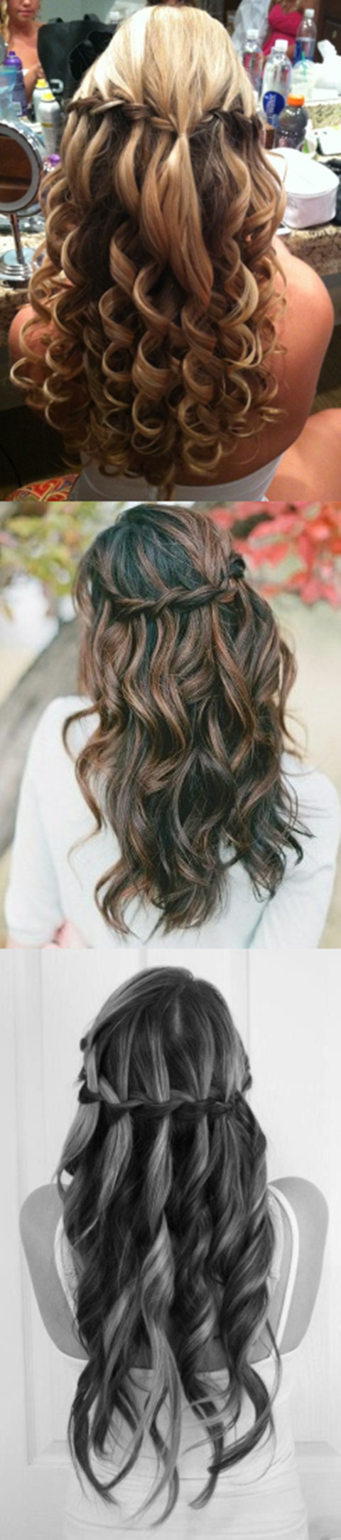 Waterfall Hairstyles for 2014 Proms