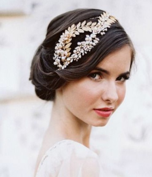 Wedding Hair with Stylish Headband