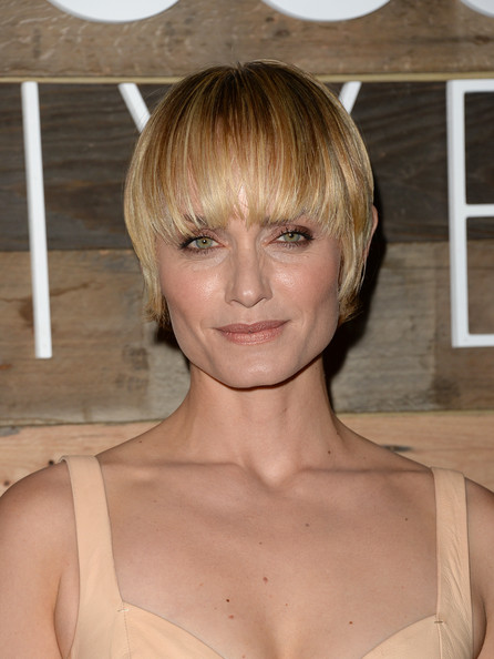 Amber Valletta Short Haircut with Bangs