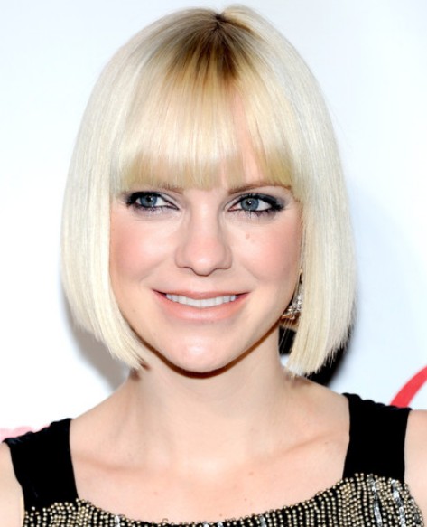 Anna Farris Blonde Bob