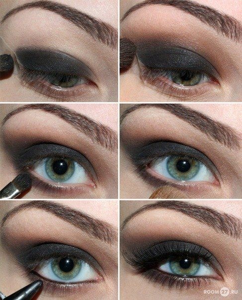 Black Eye Makeup for Green Eyes