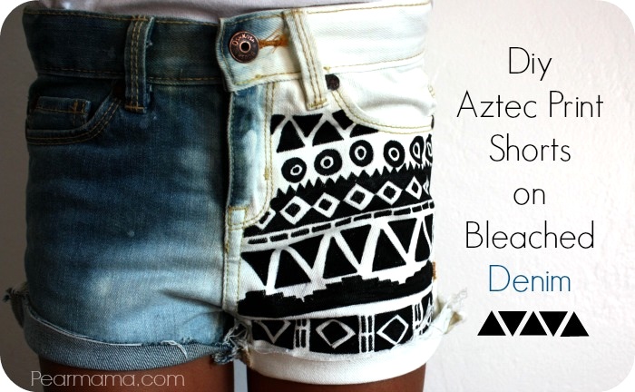 Black and White Print Shorts