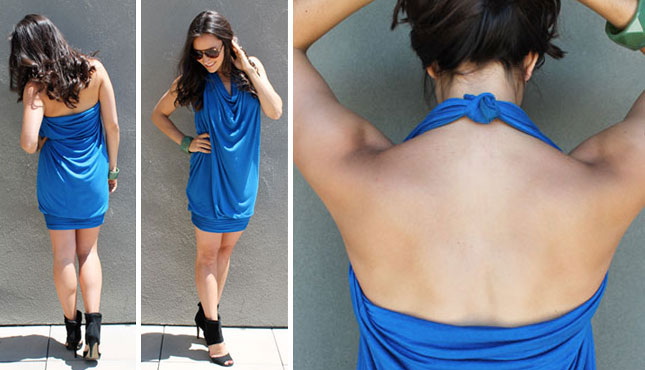 Blue Halter Dress