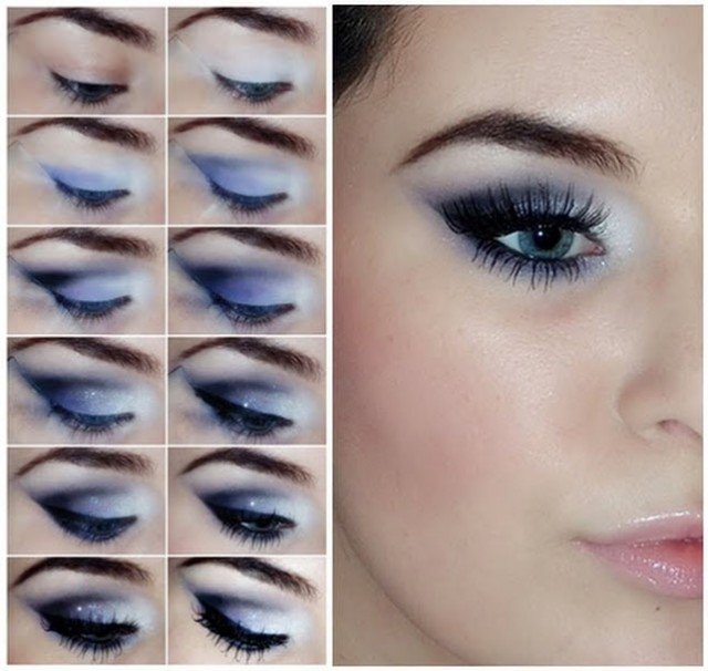 Blue Smoky Eye Makeup Tutorial