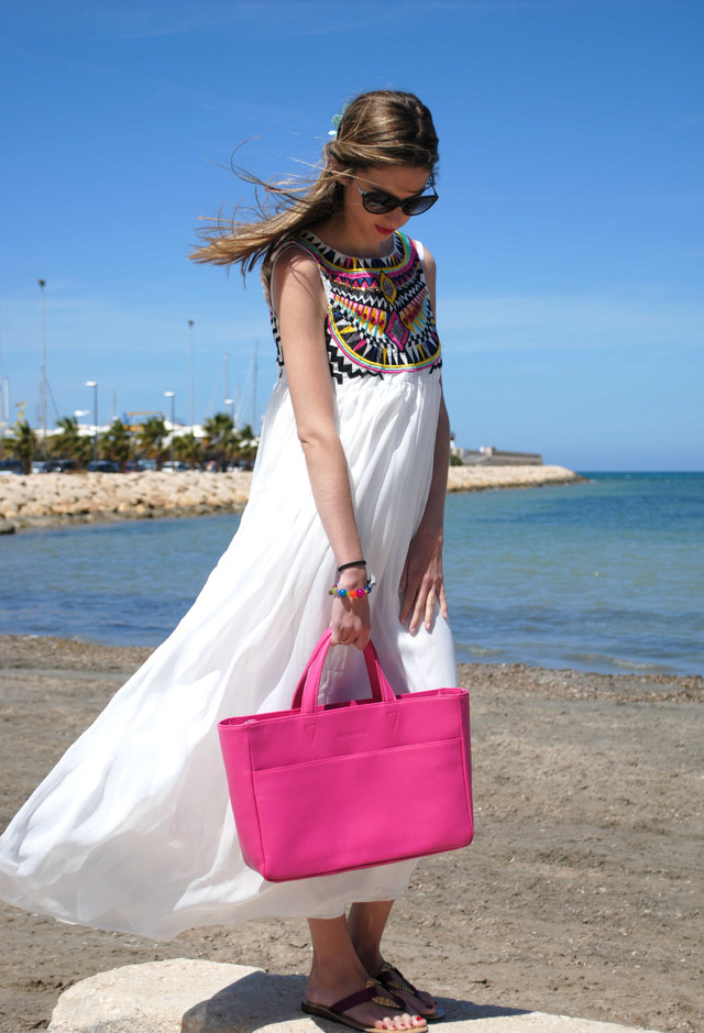 Boho Chic White Dress Outfit