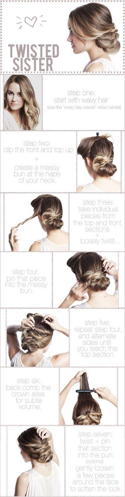 Boho Twisted Updo Hairstyle Tutorial