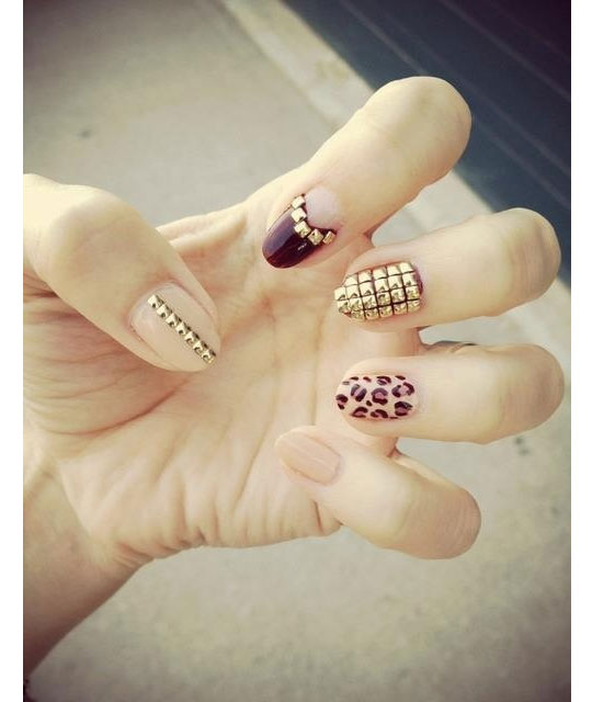 Bold Embellished Nails