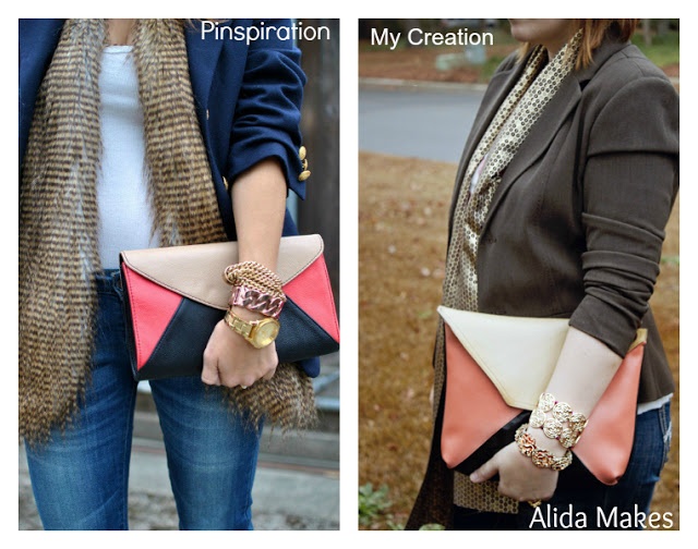 Color Block Clutch