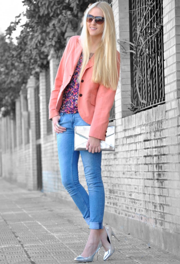 Coral Outfit Ideas - Coral Blazer