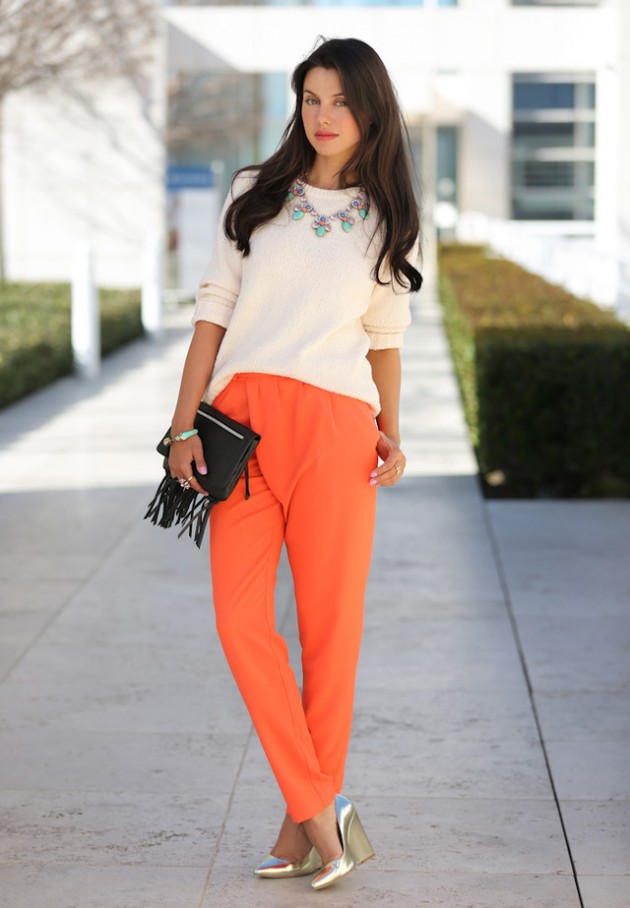 Coral Palazzo Pants