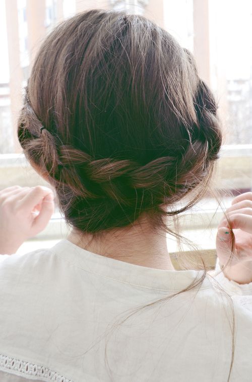 Crown Braid for Brown Hair