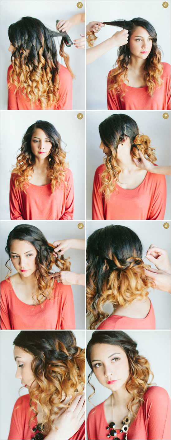 Curly Side Waterfall Braid