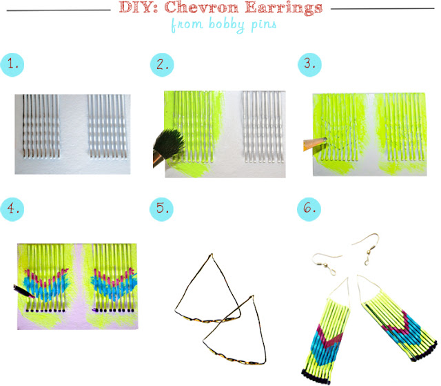 DIY Chevron Earrings