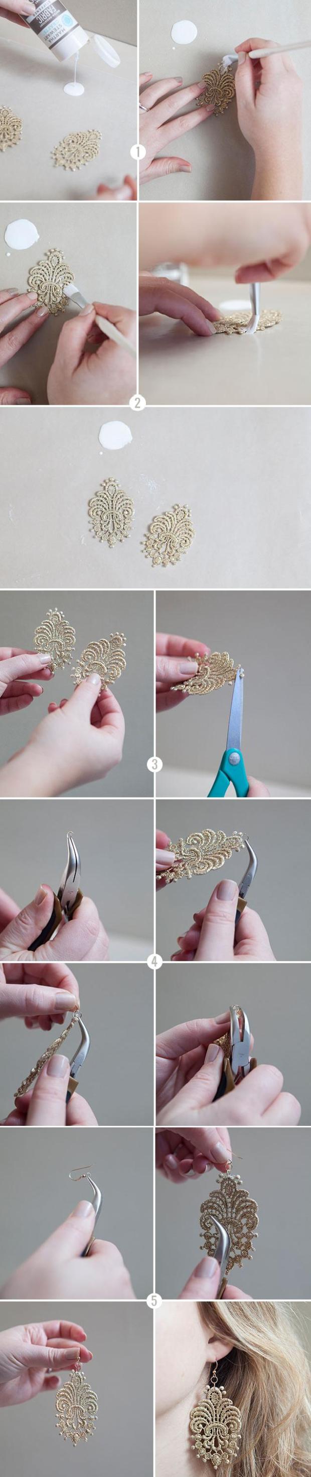 DIY Diamond Earrings