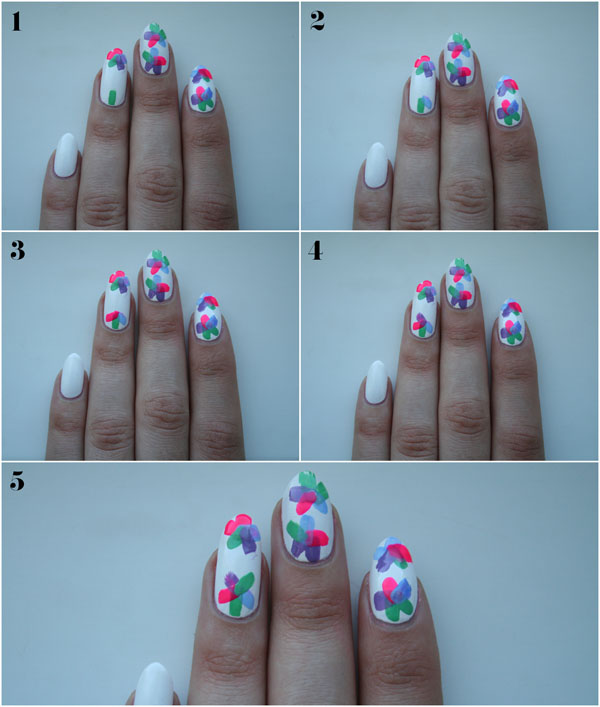 DIY Floral Nail Design