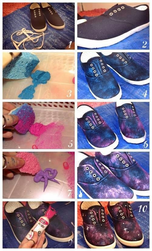 DIY Galaxy Sneakers