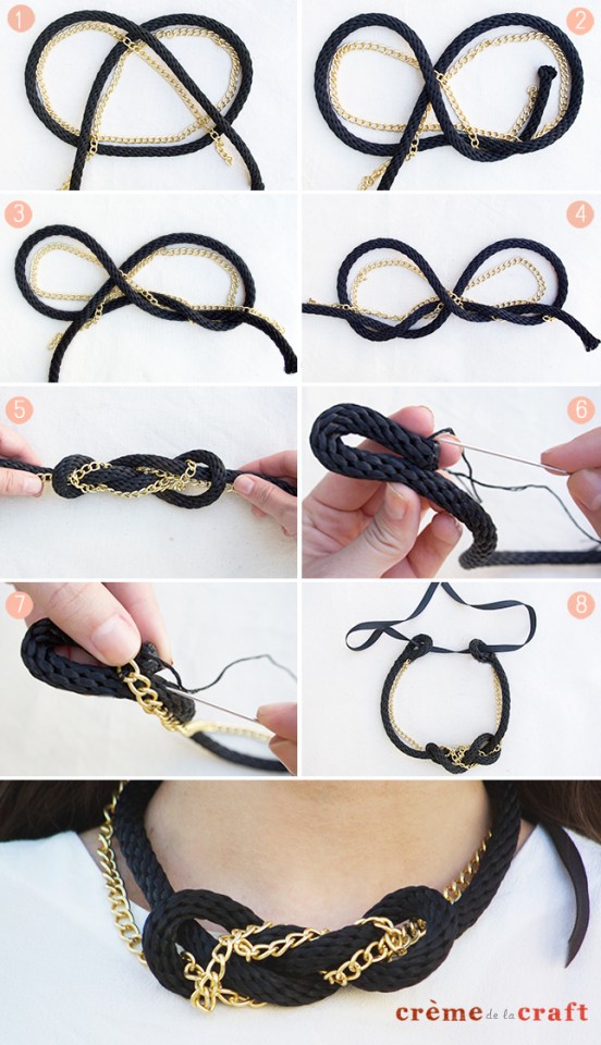 DIY Nautical Knot Necklace