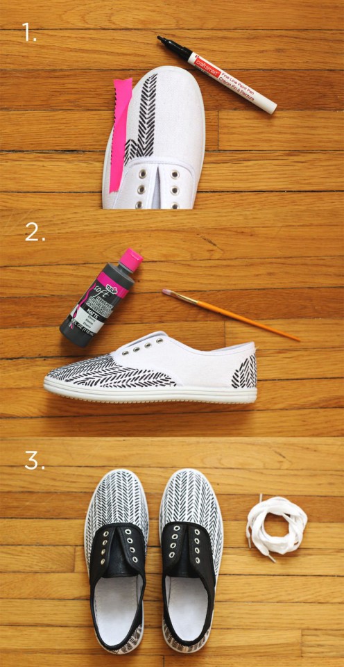 DIY Painted Sneakers