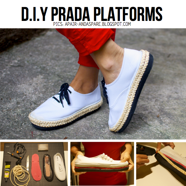 DIY Prada Platforms