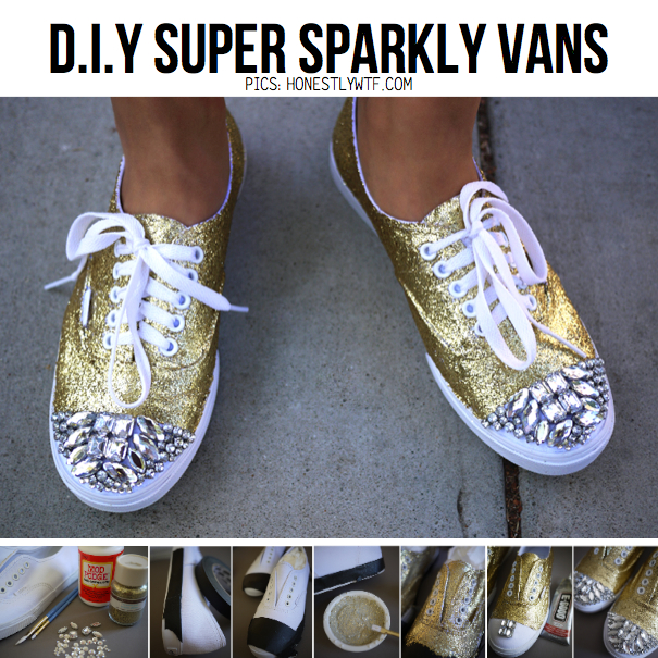 DIY Super Sparkly Vans