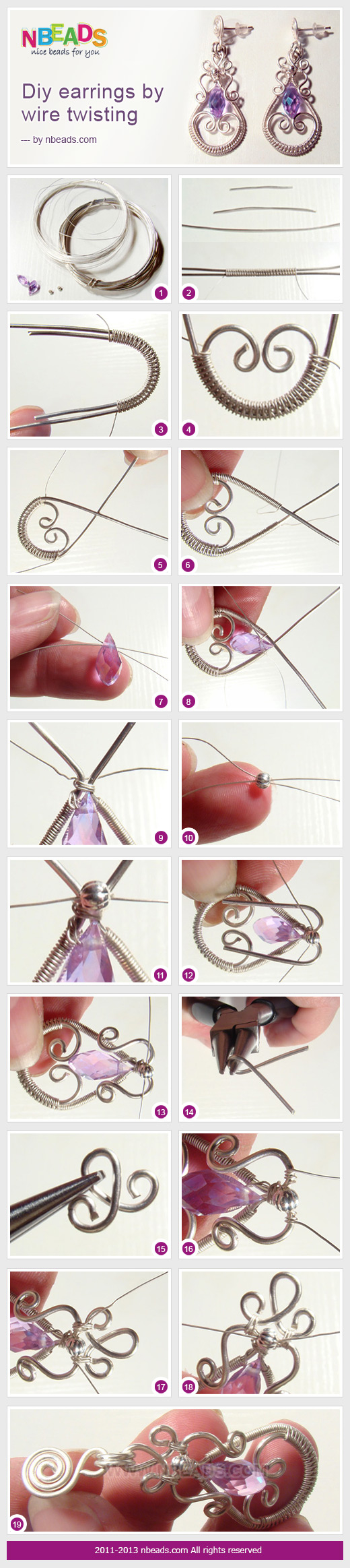 DIY Wire Twisting Earrings