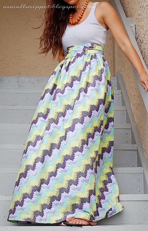 Easy DIY Maxi Skirt