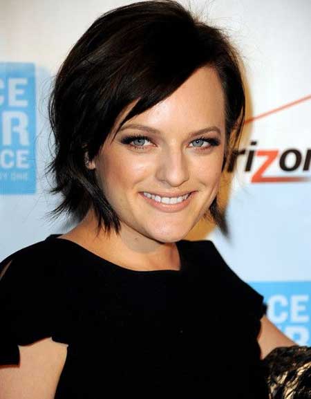 Elisabeth Moss’ Pretty Bob Hairstyle with Flip Out Sides