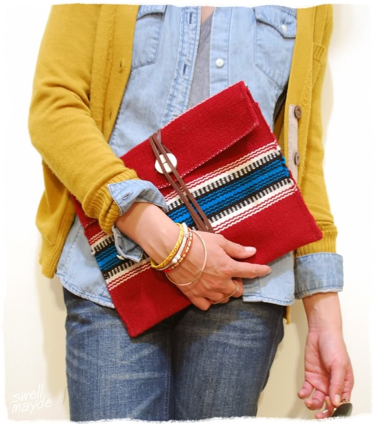 Ethnic Wrap Clutch