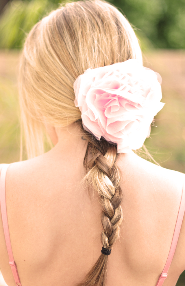 FRENCH POUF! CHIFFON & TULLE FLOWER DIY